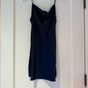 Navy Urban Outfitters Slip Mini Dress